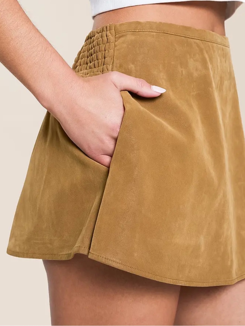 We The Free paradise found Suede skort